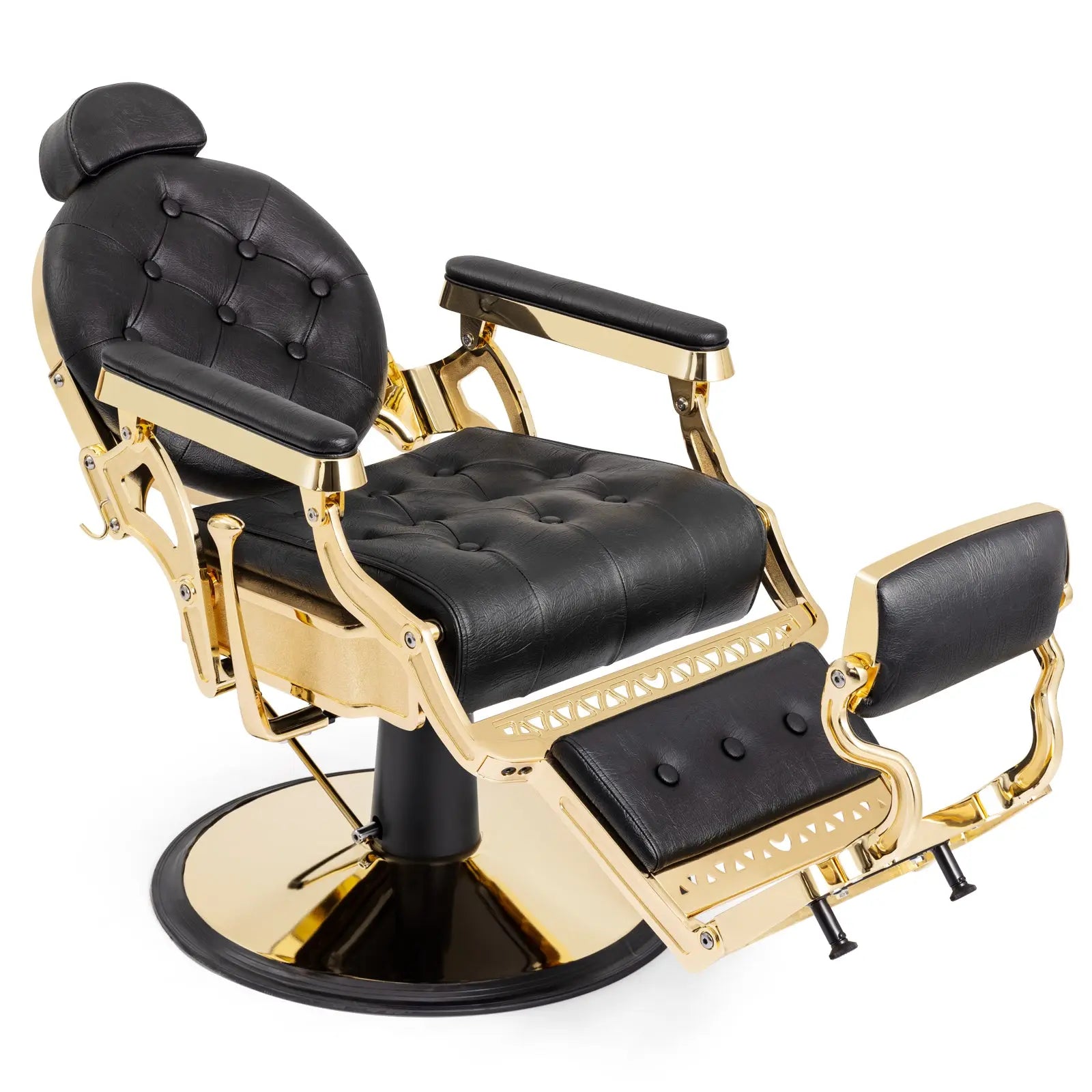 #5039 Prestige Heavy Duty Vintage Barber Chair (Gold/Black)