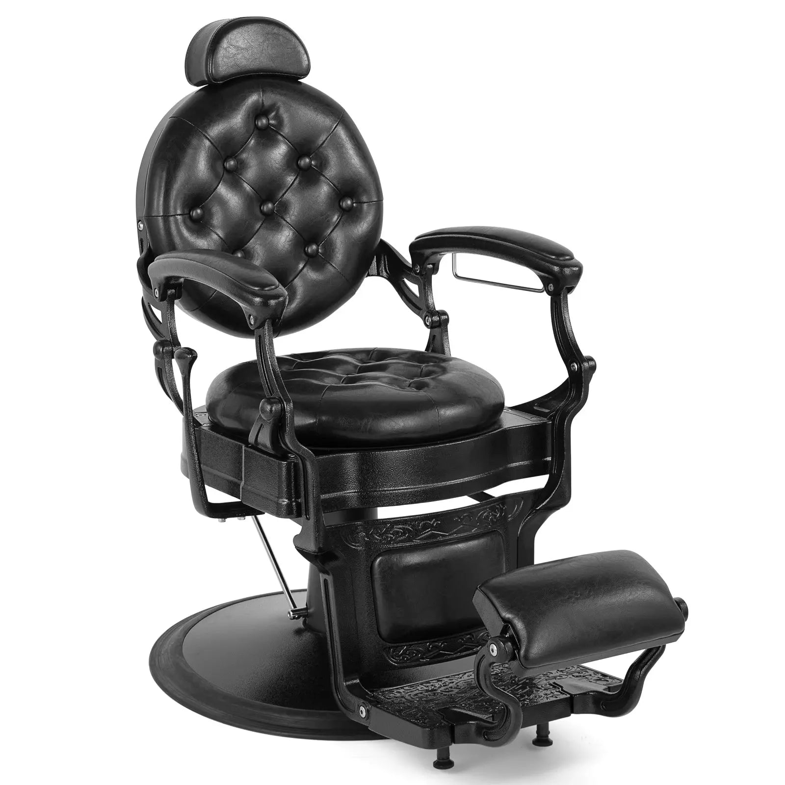 Model DK-5045-HEAVY-DUTY-RETRO-BARBER-CHAIR-GOLD-BLACK