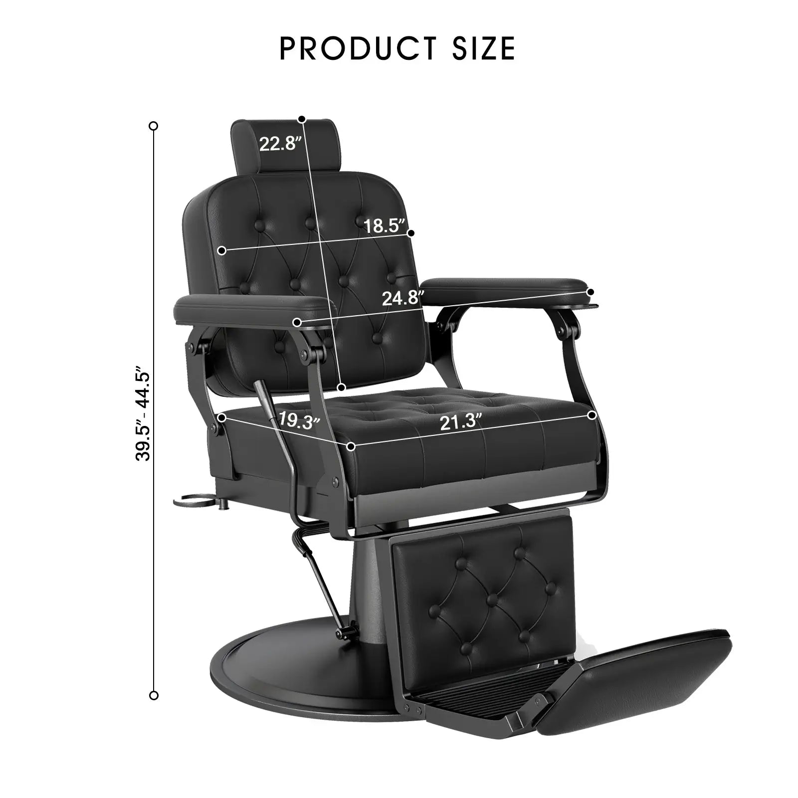 🆕#5078 Hydraulic Heavy Duty Barber Chair