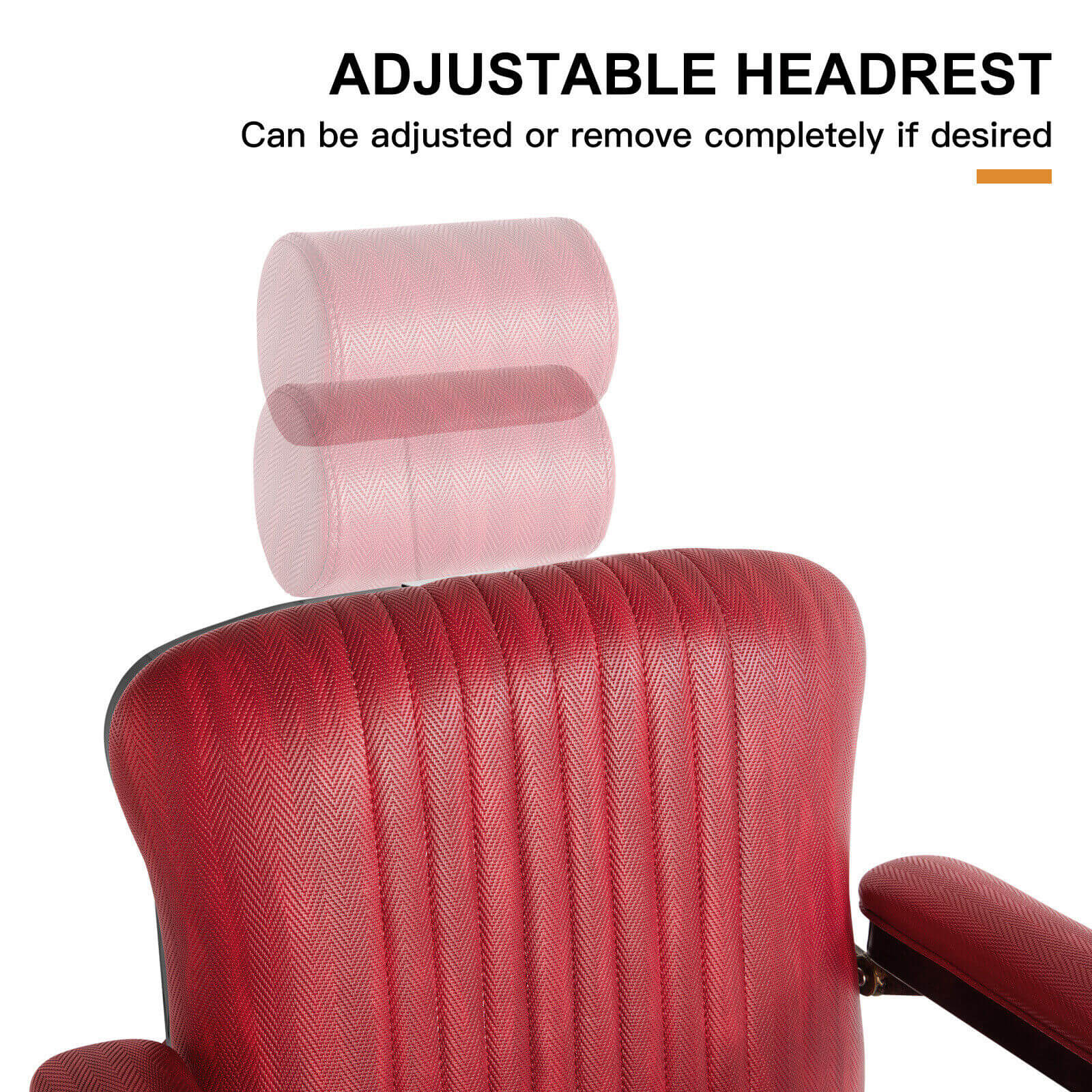#5154 Retro Hydraulic Reclining Barber Chair (Burgundy)