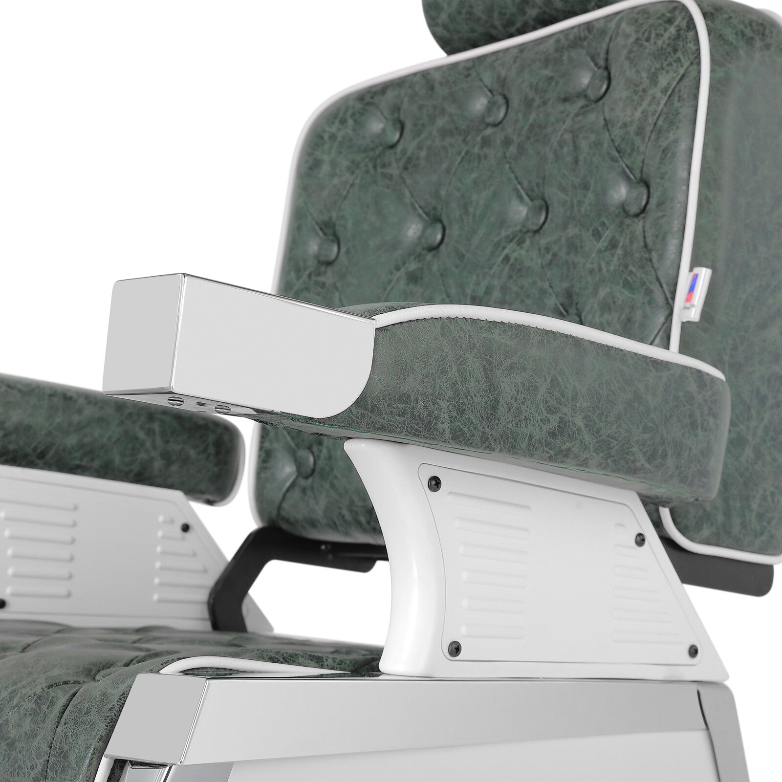 #5274 Vintage Heavy Duty Recline Hydraulic Barber Chair (Green)