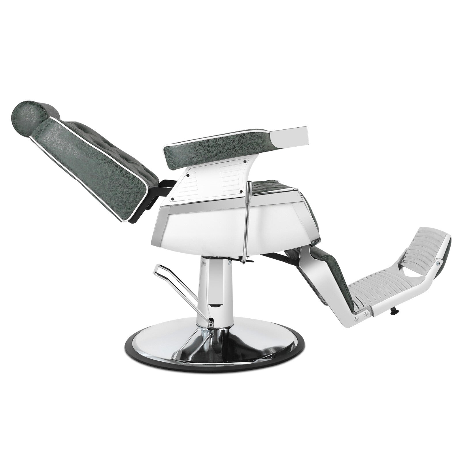 #5274 Vintage Heavy Duty Recline Hydraulic Barber Chair (Green)