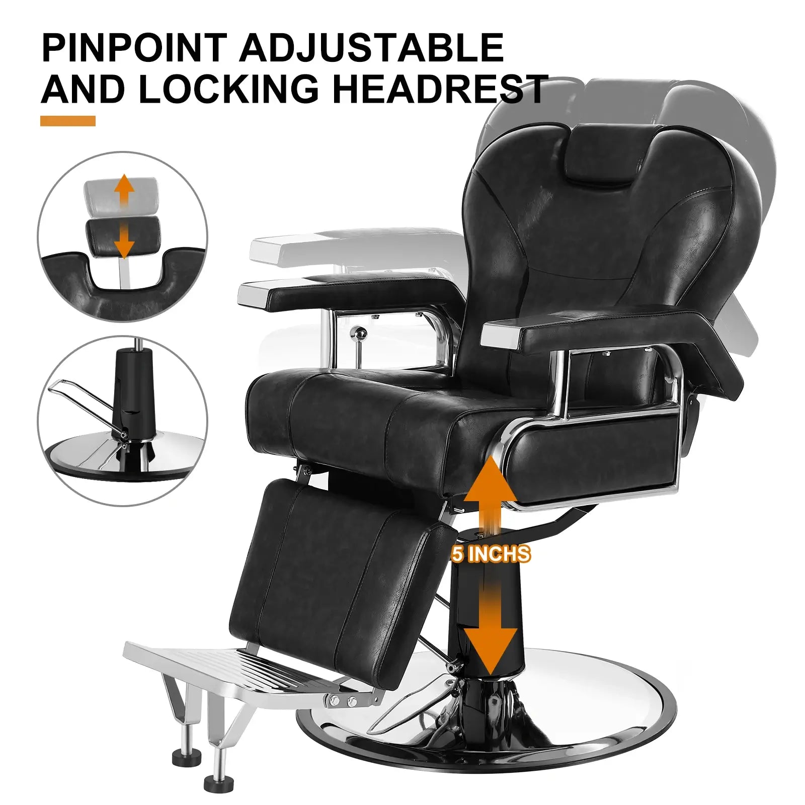 #5071 Heavy Duty Barber Chair