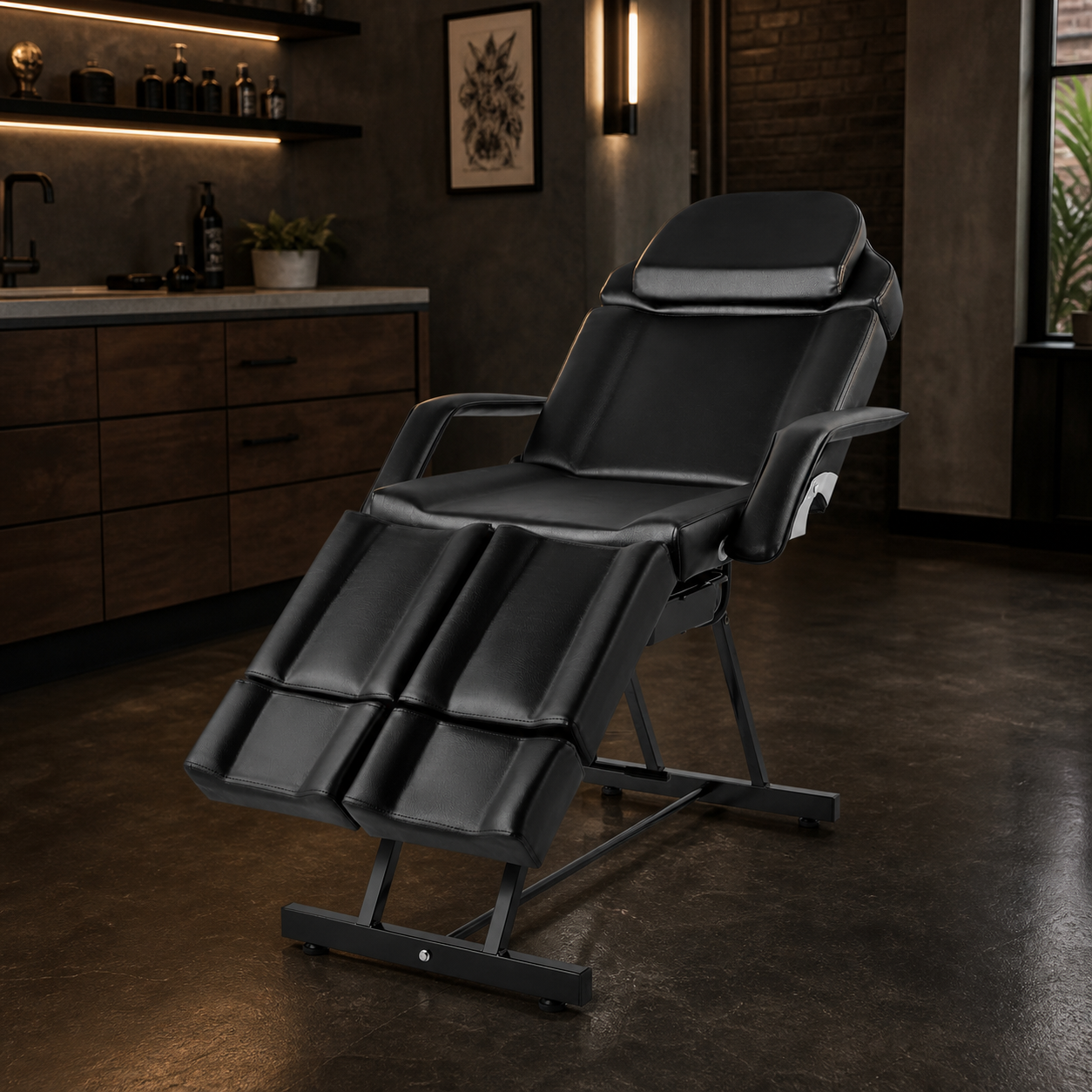 #2009 Massage Table Facial Bed with Tray,Split Footrests