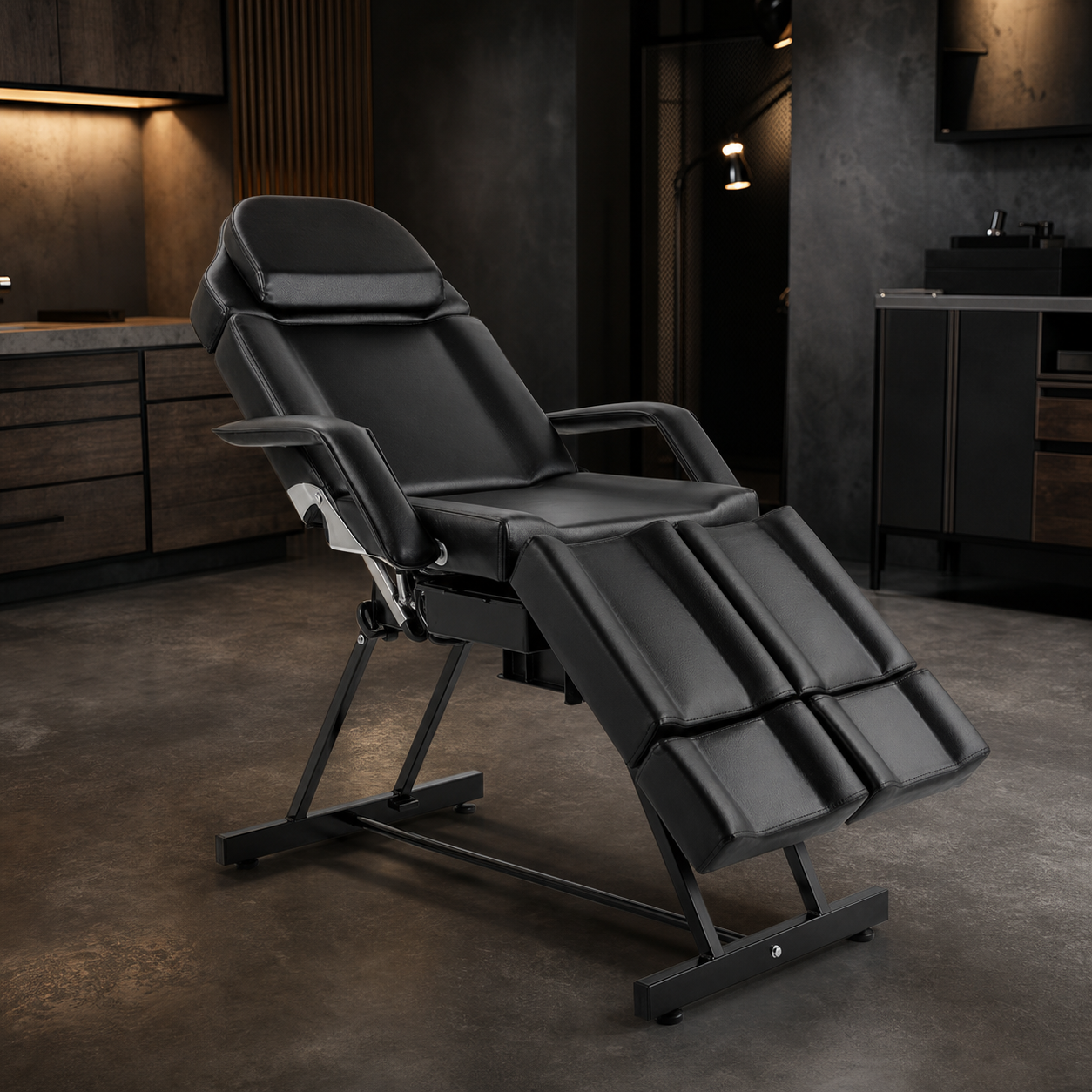#2009 Massage Table Facial Bed with Tray,Split Footrests