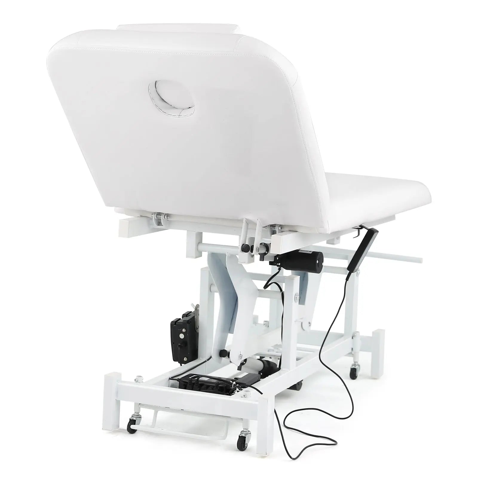 #2010 Electrical Facial Bed for Esthetician 110V Removable Massage Table 2 Motor Beauty Bed Medical Aesthetic Tattoo Chair with Adjustments, Hand/Foot-Operated