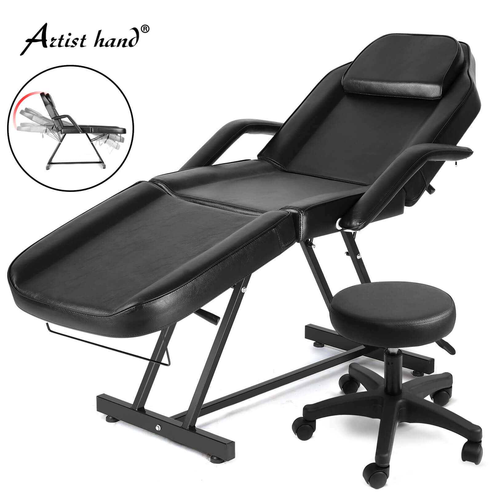 #2011 Massage Table Adjustable Massage Bed W/Free Stool