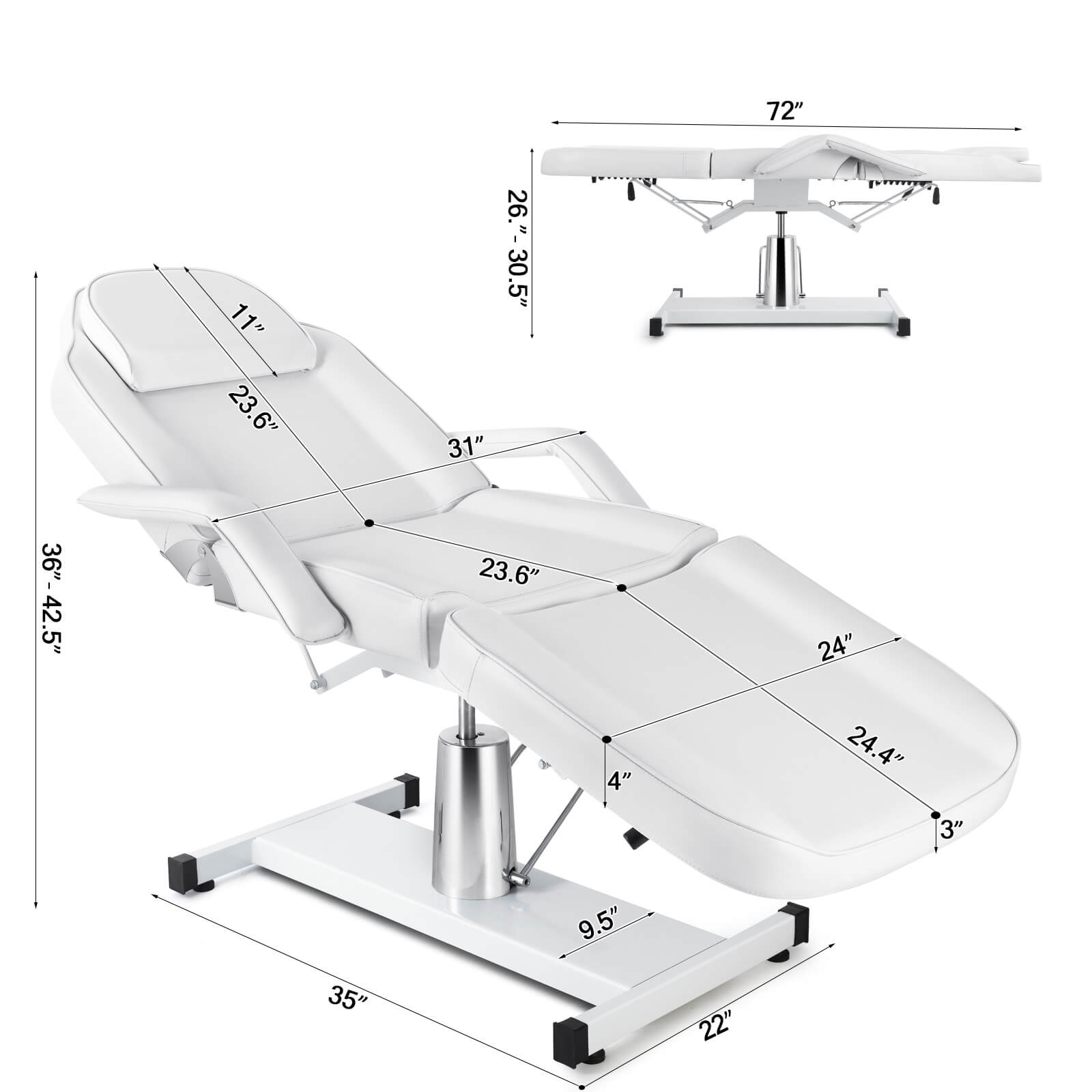 #2015 Hydraulic Facial Table Tattoo Chair Massage Bed