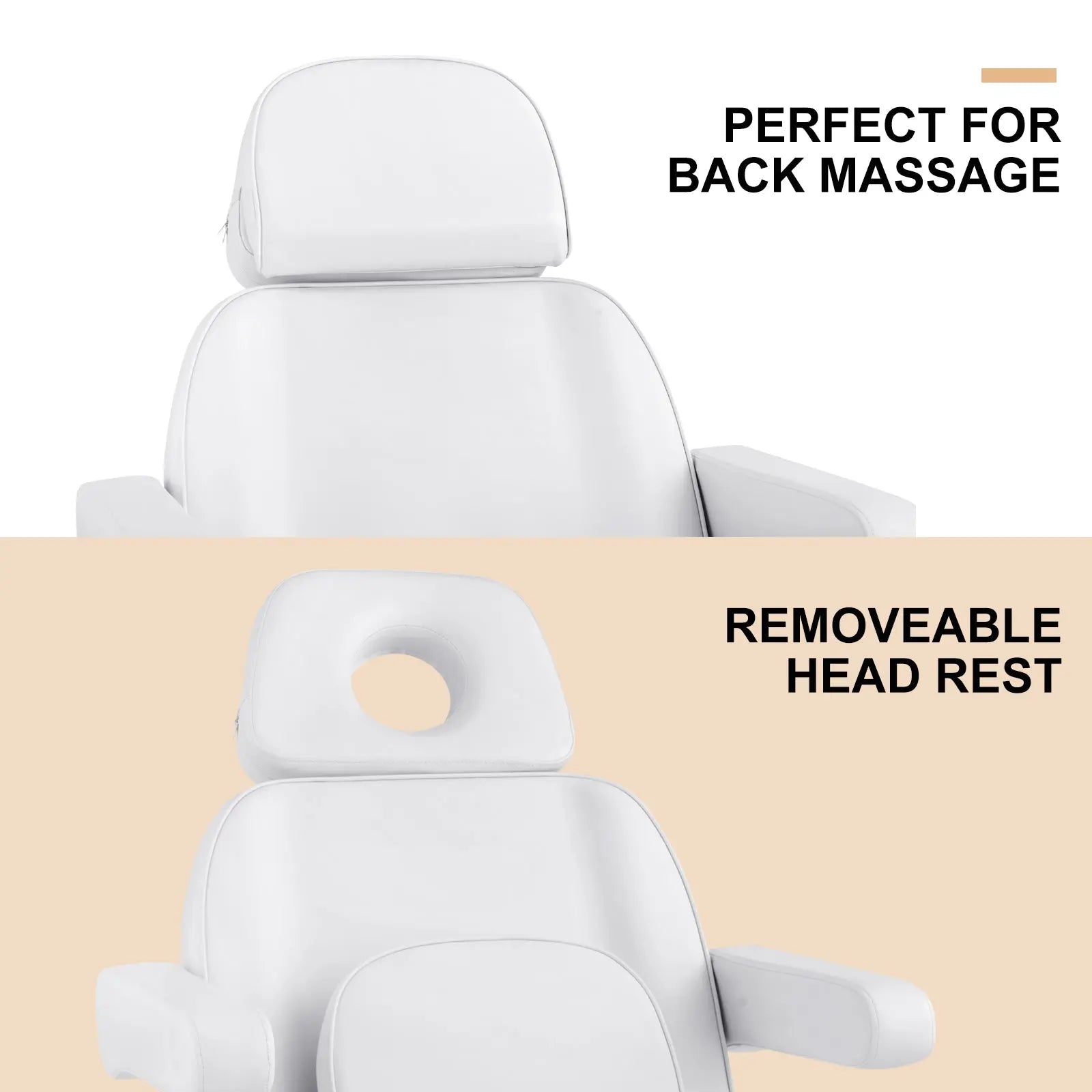 #2907 3 Motor Electrical Facial Bed for Esthetician 110V Massage Table Beauty Bed Medical Aesthetic Tattoo Chair with Rotatable Armrests