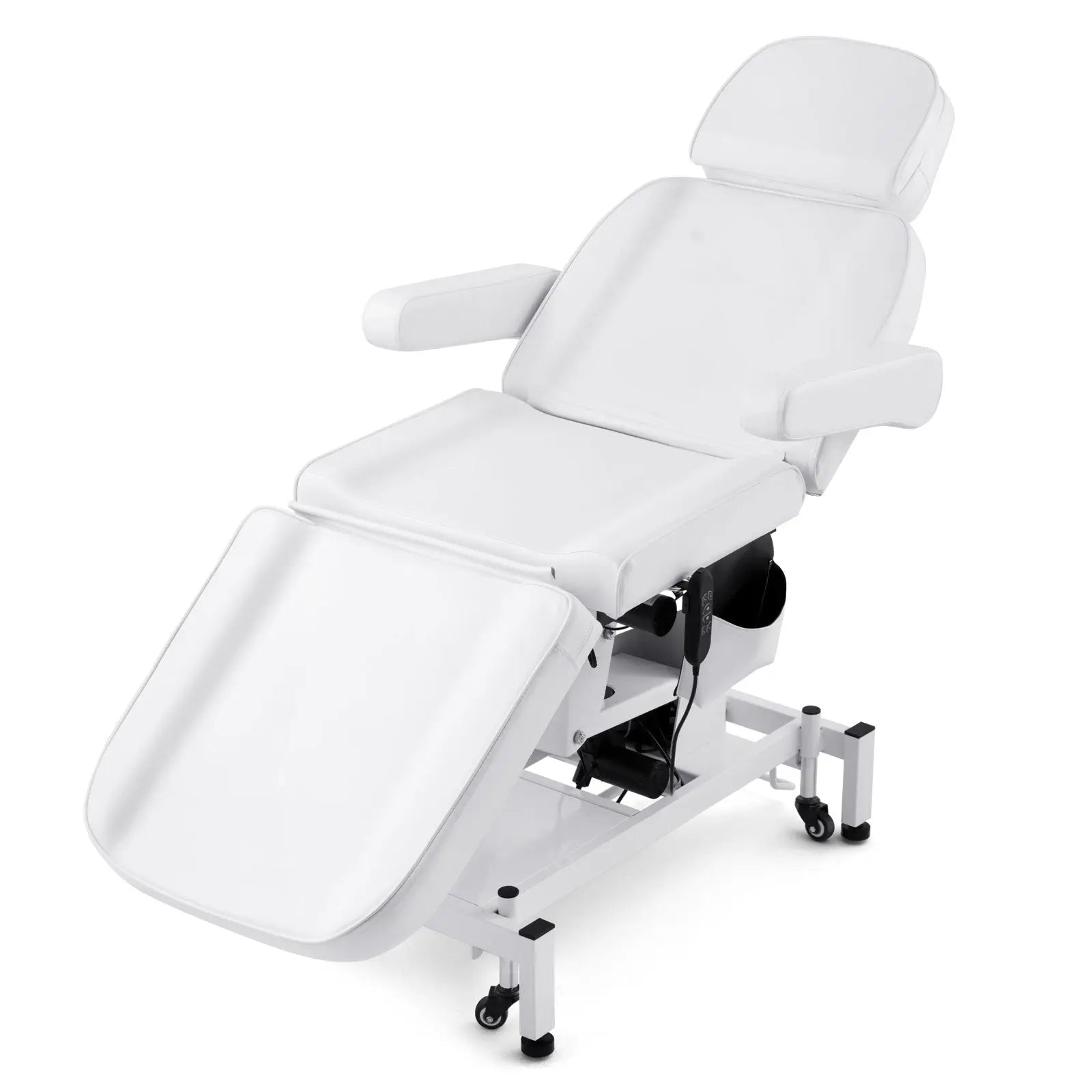 #2908 3 Motor Electrical Facial Bed for Esthetician 110V Removable Massage Table Beauty Bed Medical Aesthetic Tattoo Chair with Rotatable Armrests