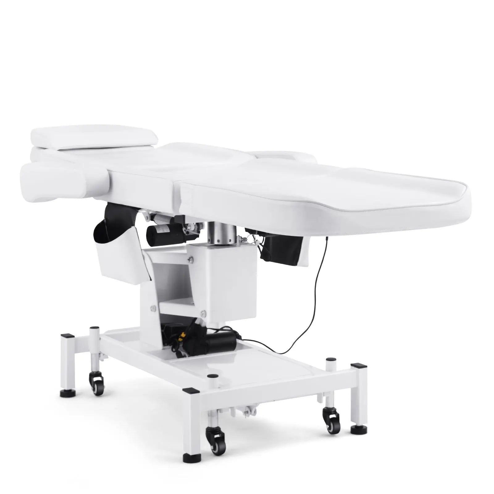 #2908 3 Motor Electrical Facial Bed for Esthetician 110V Removable Massage Table Beauty Bed Medical Aesthetic Tattoo Chair with Rotatable Armrests